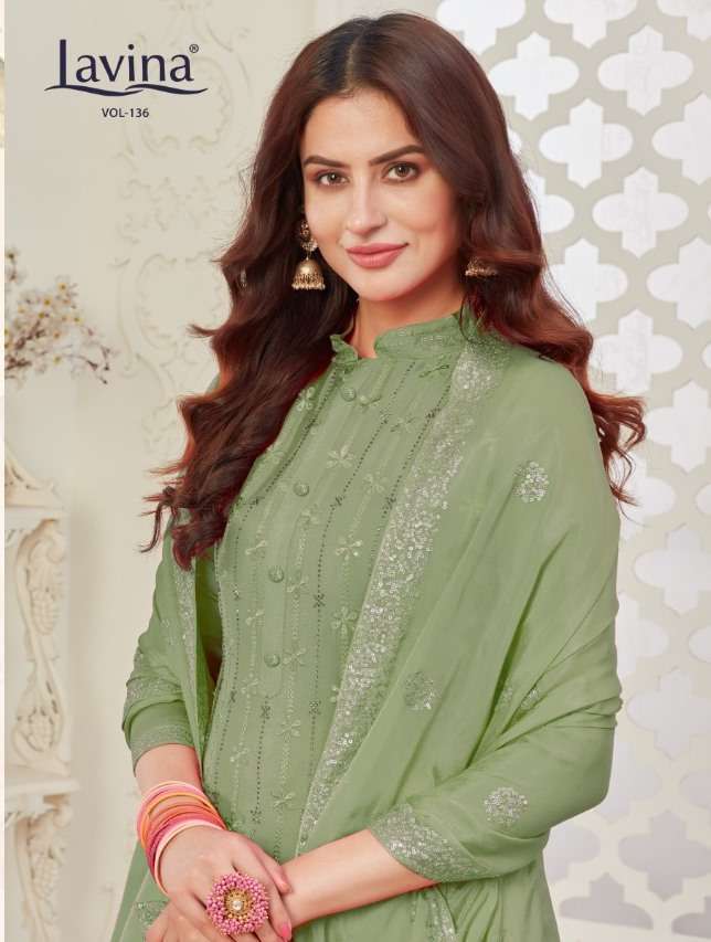 lavina vol 136 series 136001-136004 chinnon embroidery suit 