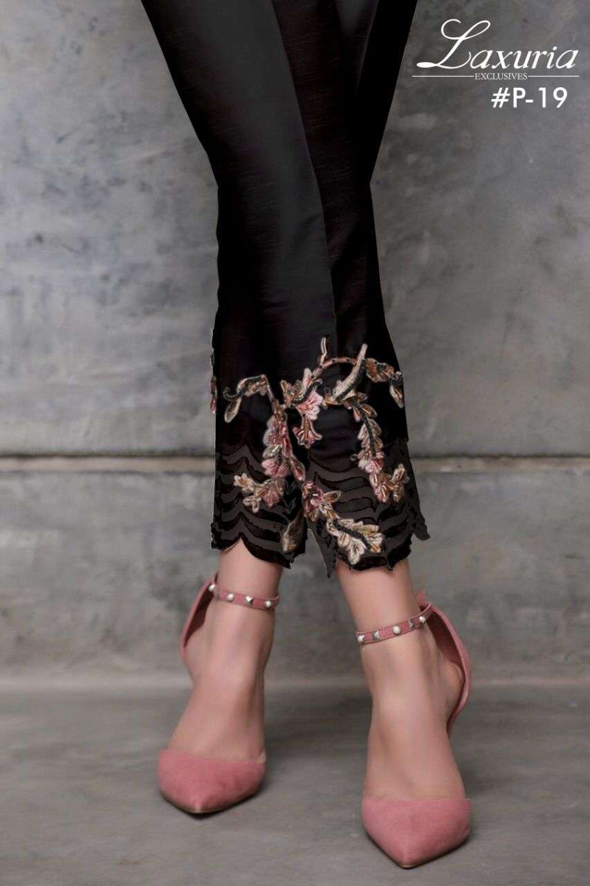 LAXURIA P-19 DESIGNER PURE COTTON CIGARETTE PANTS 
