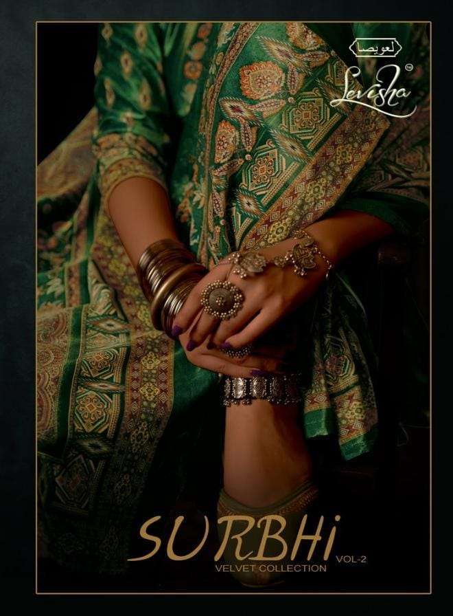 levisha surbhi vol 2 series 7513-7518 pure 9000 velvet suit 