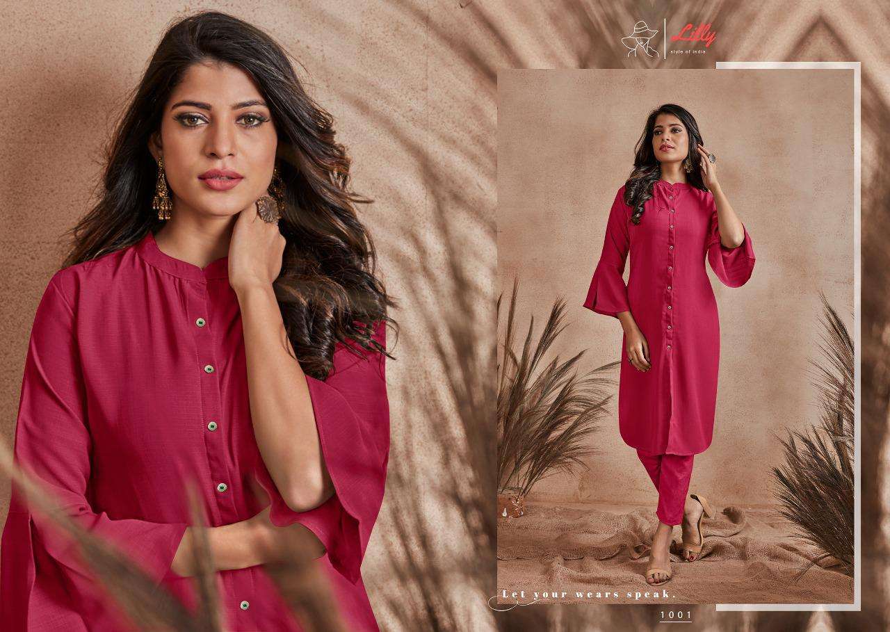 lilly style of india carnival nx series 1001-1005 georgette kurti