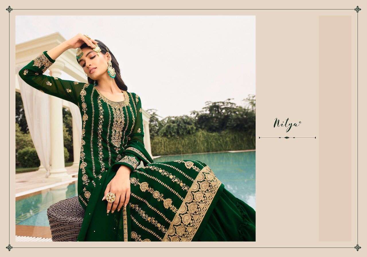 lt nitya 173 series 73001-73005 georgette embroidery suits