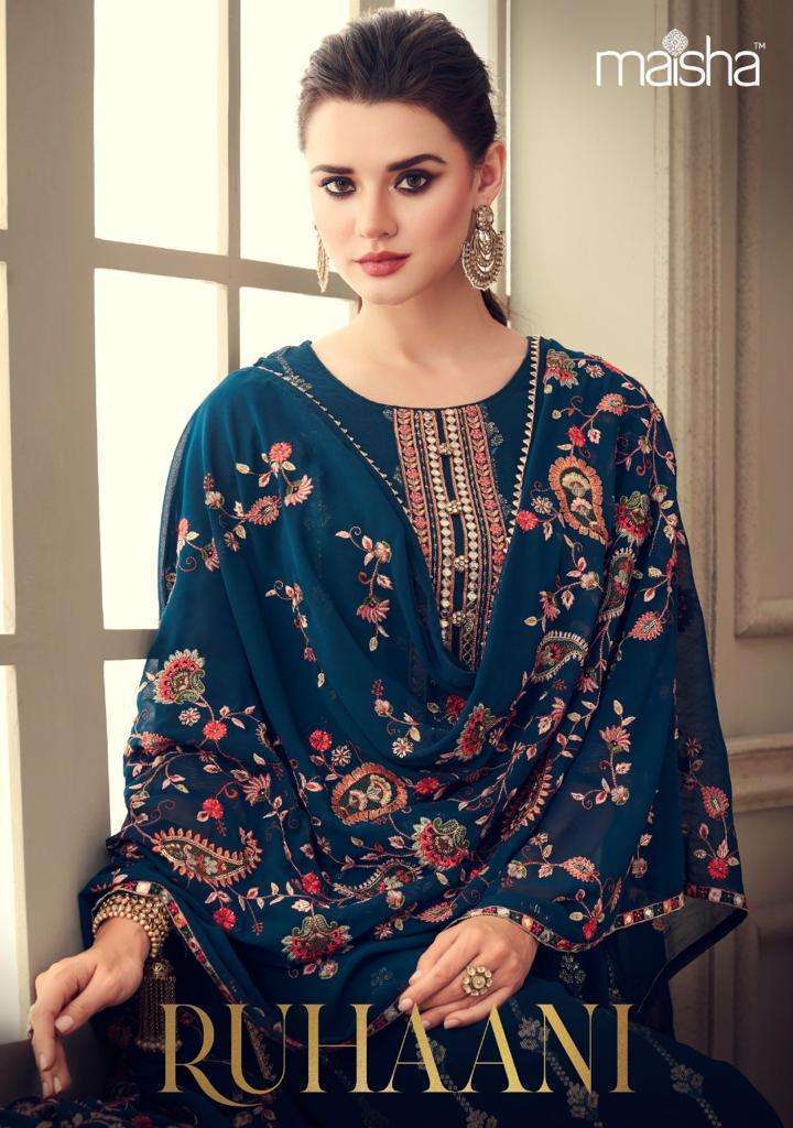 maisha ruhaani series 11023-11028 premium georgette suit 