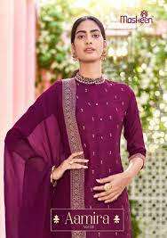 maskeen aamira vol 2 series 3146-3151 pure soft silk suit