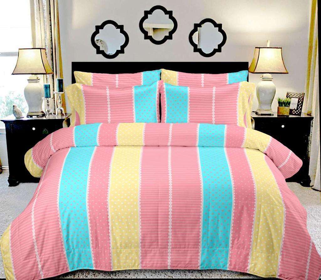 MELODY BEDSHEET DESIGNER COTTON BEDSHEET WITH 2 PILLOW COVER (SINGLES AVAILABLE)