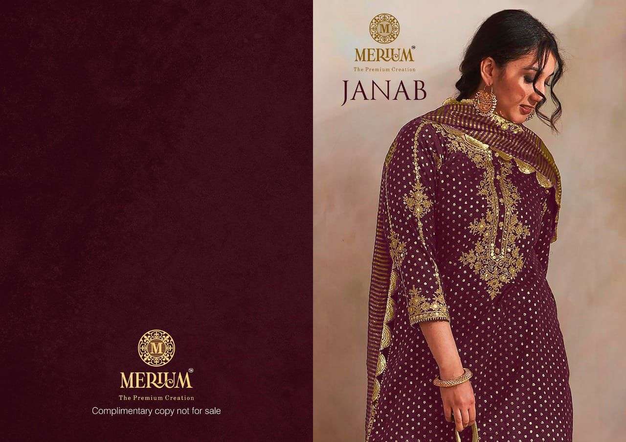 MERIUM JANAB DESIGNER PURE GEORGETTE SUIT 