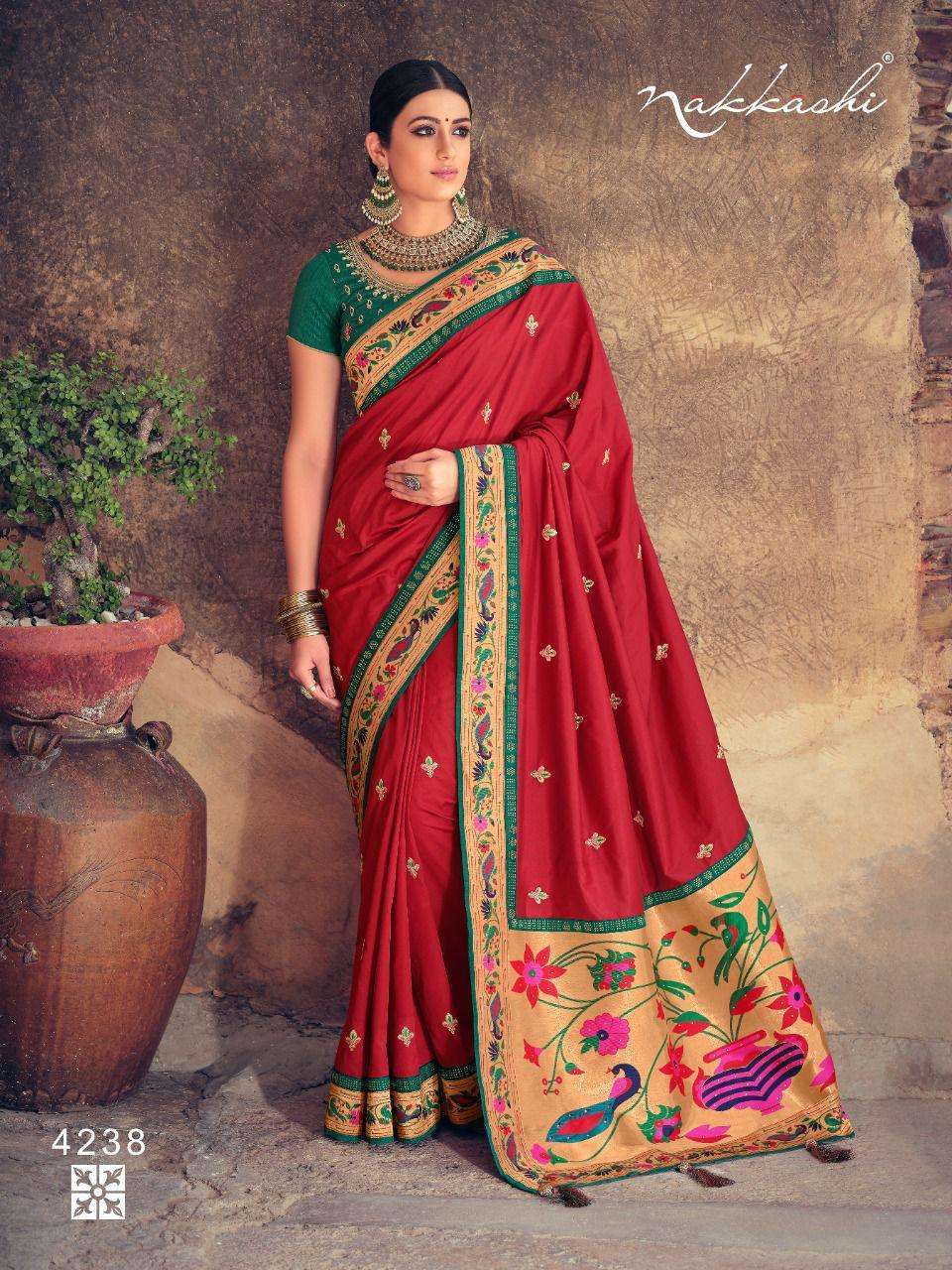 nakkashi riva 4238-4246 series premium silk saree