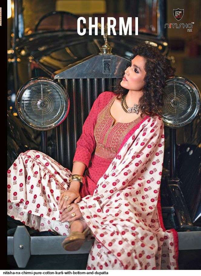 nitisha nx chirmi series 1001-1006 pure cotton Cambric suit