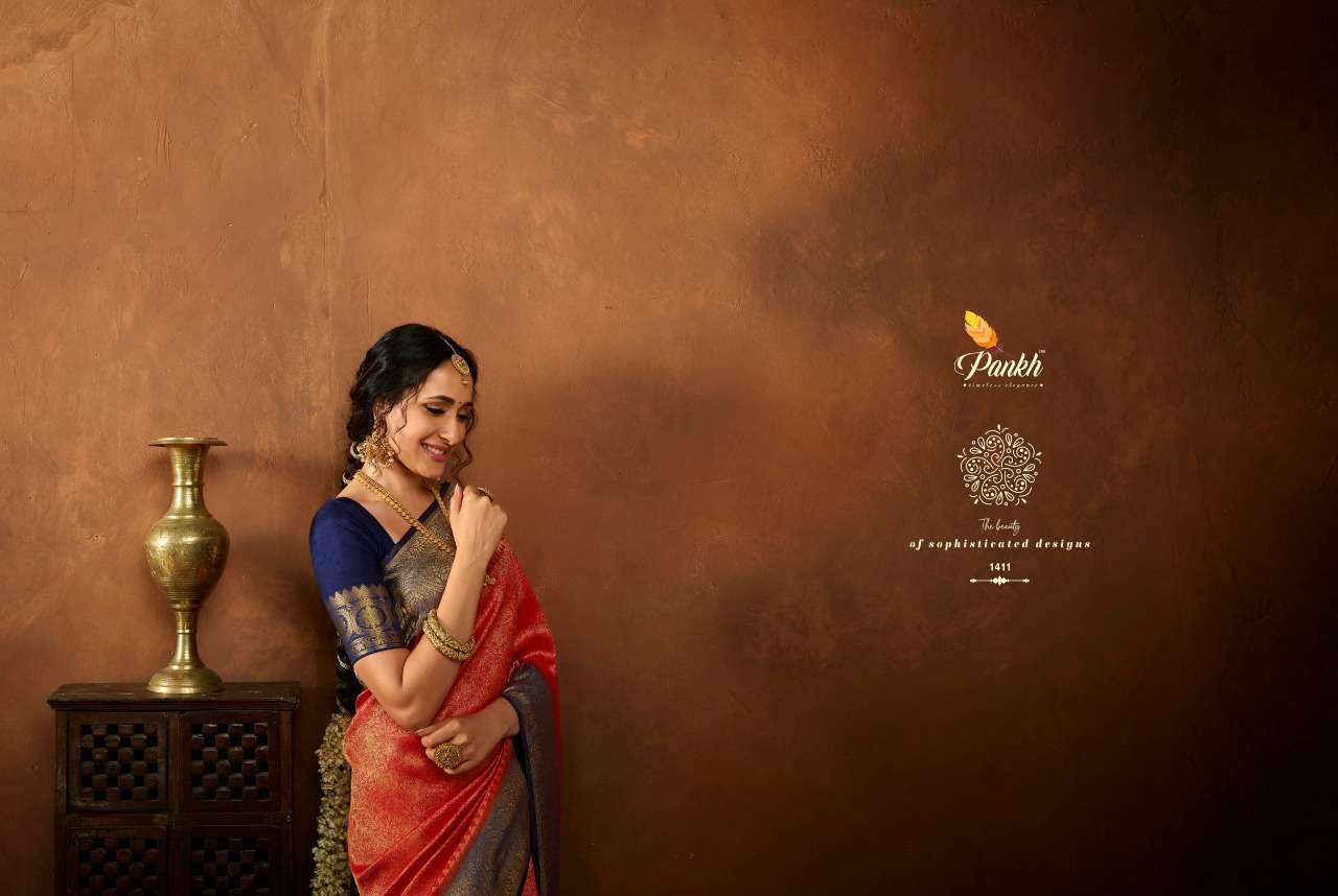 pankh aarohi vol 1 series 1401-1411 silk saree collection