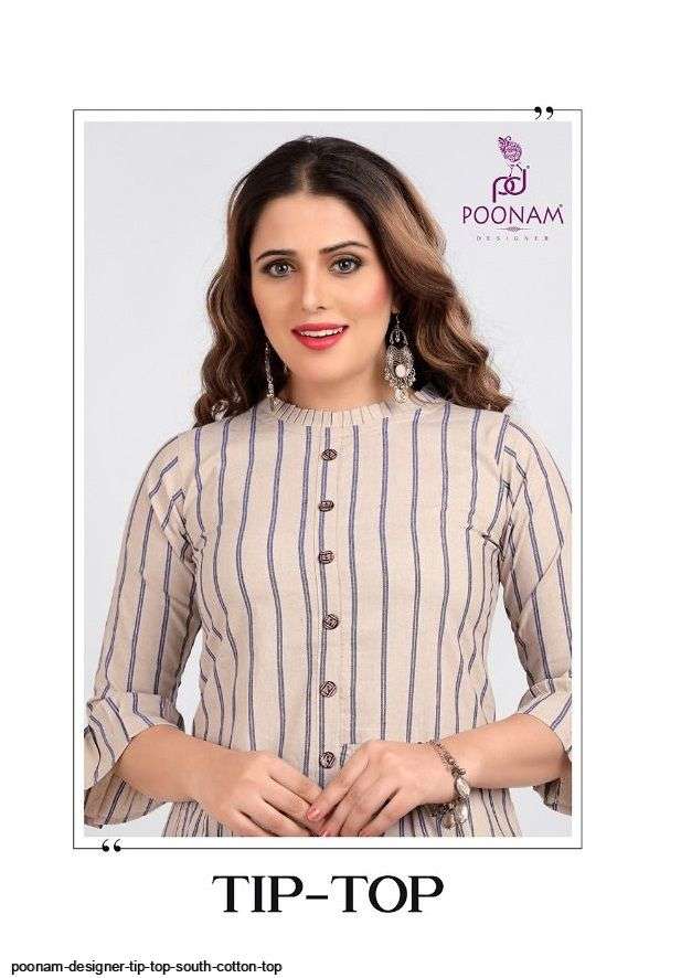 poonam tip top series 101-106 Premium South cotton jacquard tops
