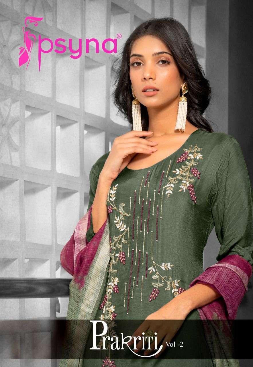 psyna prakriti vol 2 series 2001-2006 pure muslin readymade suit