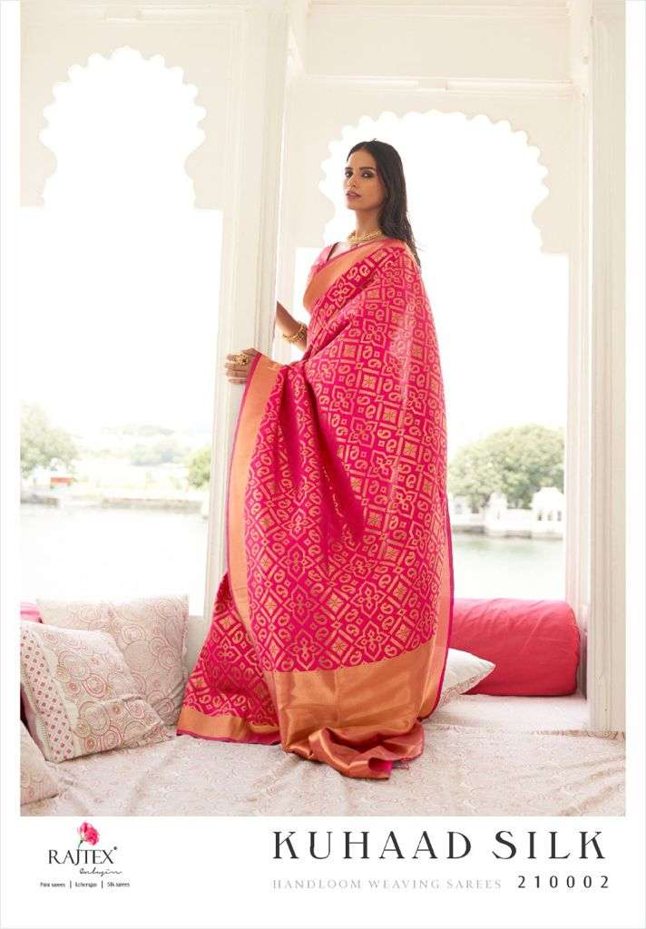 RAJTEX KUHAAD SILK DESIGNER HANDLOOM WEAVING SILK SAREE 