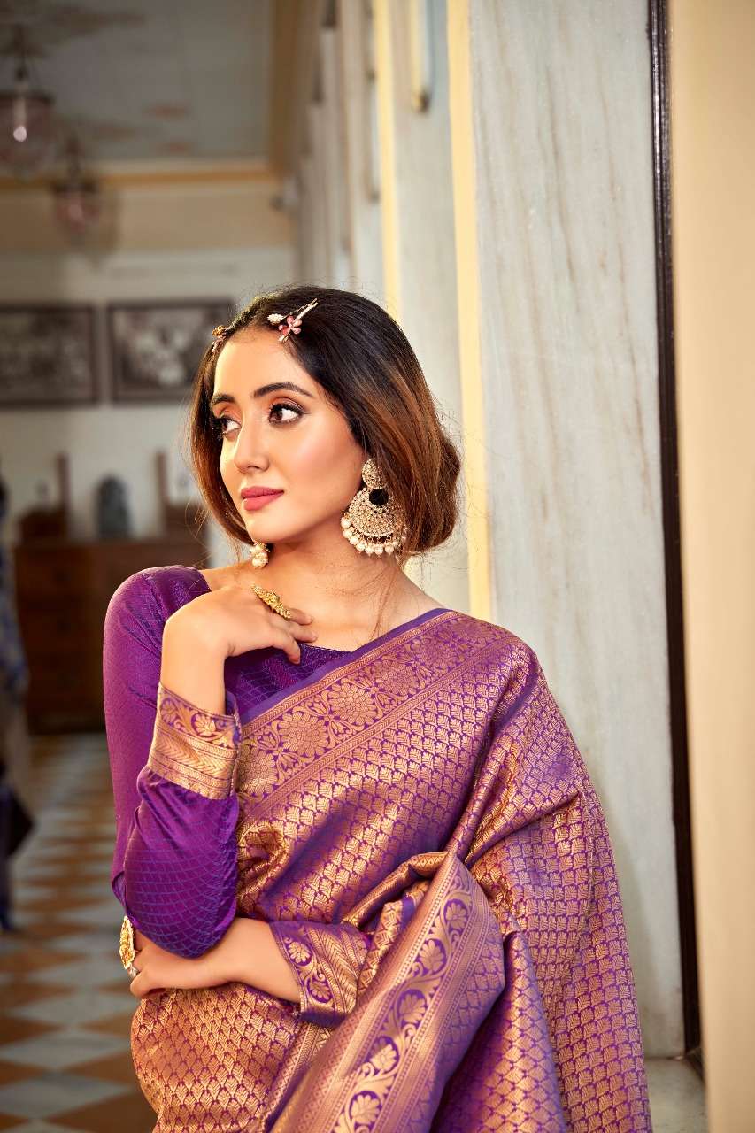 rajyog amberdhara silk Soft handloom weaving silk saree