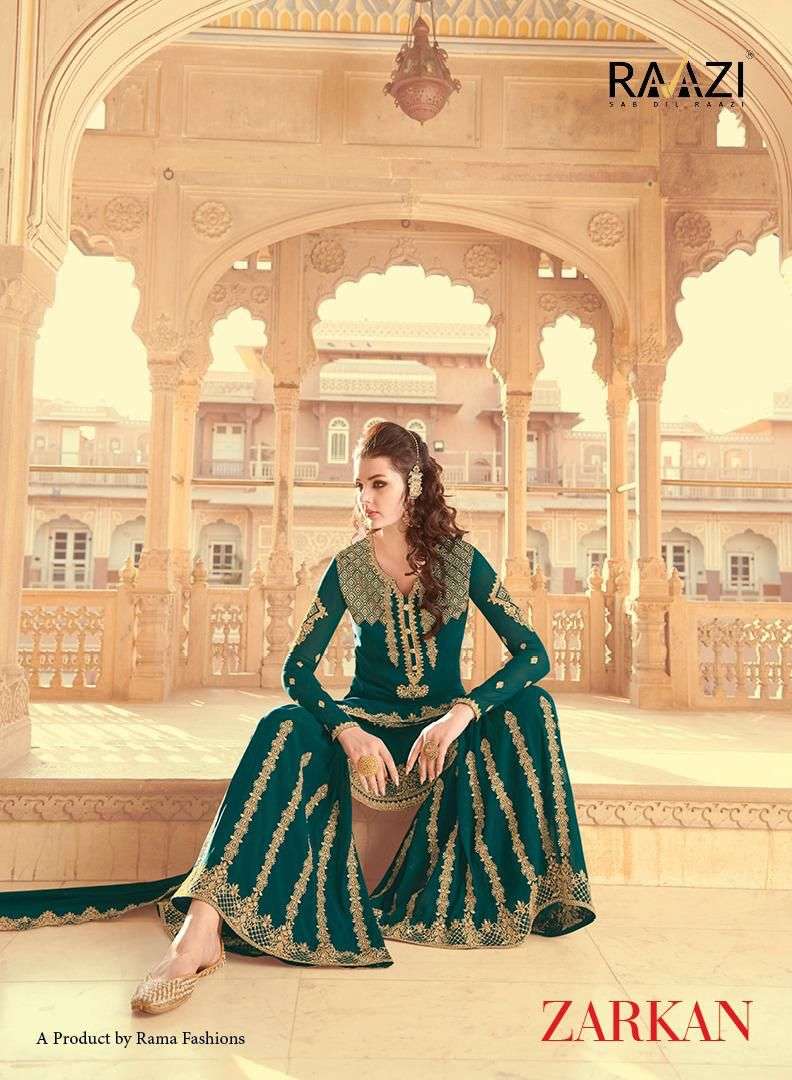 RAMA RAAZI ZARKAN DESIGNER FAUX GEORGETTE SUITS