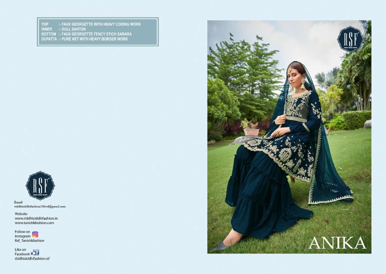 rsf anika peplum series 19901-19904 pure faux georgette suits