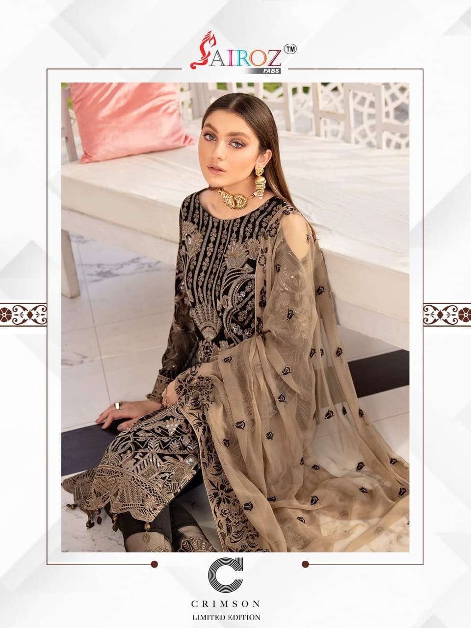 SAIROZ FABS CRIMSON VOL-1 DESIGNER HEAVY GEORGETTE SUIT 