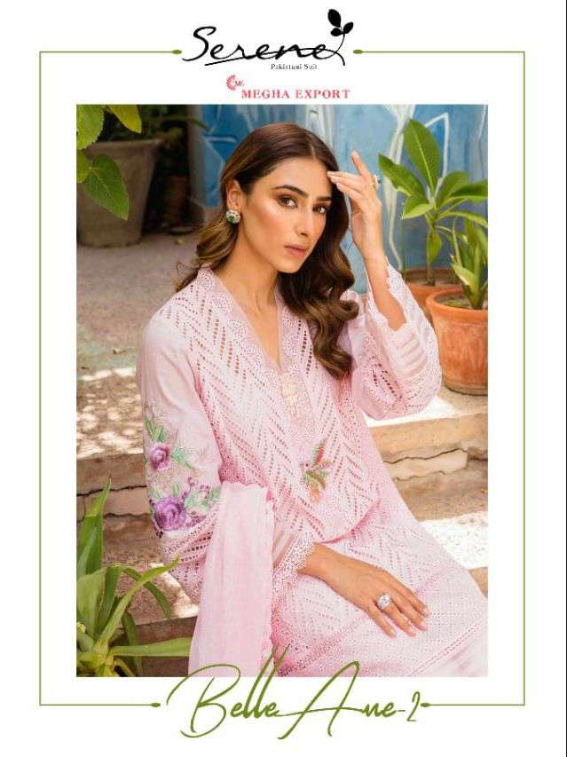 SERENE BELLE AME-2 DESIGNER LAWN COTTON SUIT 