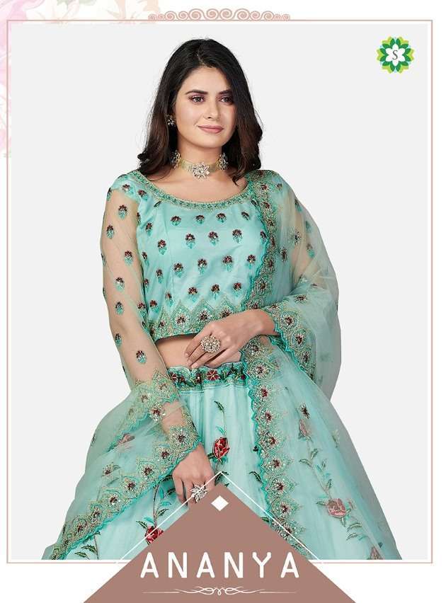 shee star ananya series 1125-1128 soft net thread work lehenga 