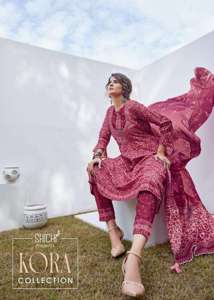 Shichi kora series 21-26 Muslin digital print with work suit