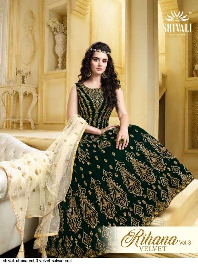 shivali rihana vol 3 series 2001-2005 velvet kurti