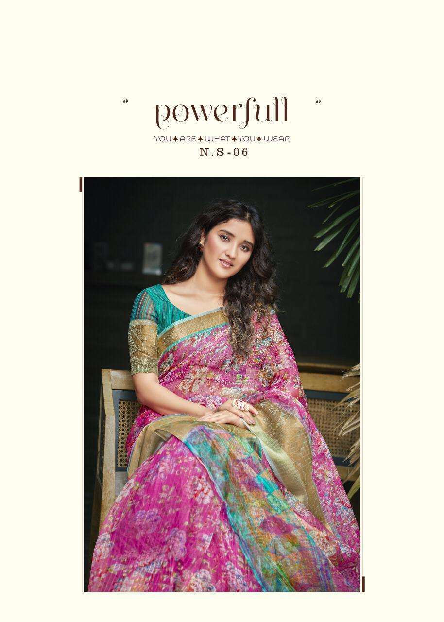 shvetambar creation natooji silk series 01-12 organza saree
