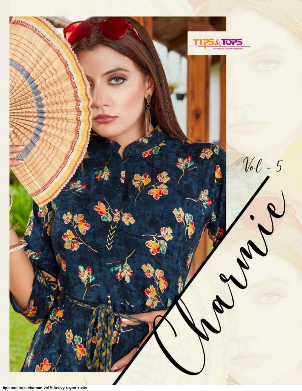 tips and tops charmie vol 5 series 01-06 Heavy Reyon Foil Print 14KG kurti