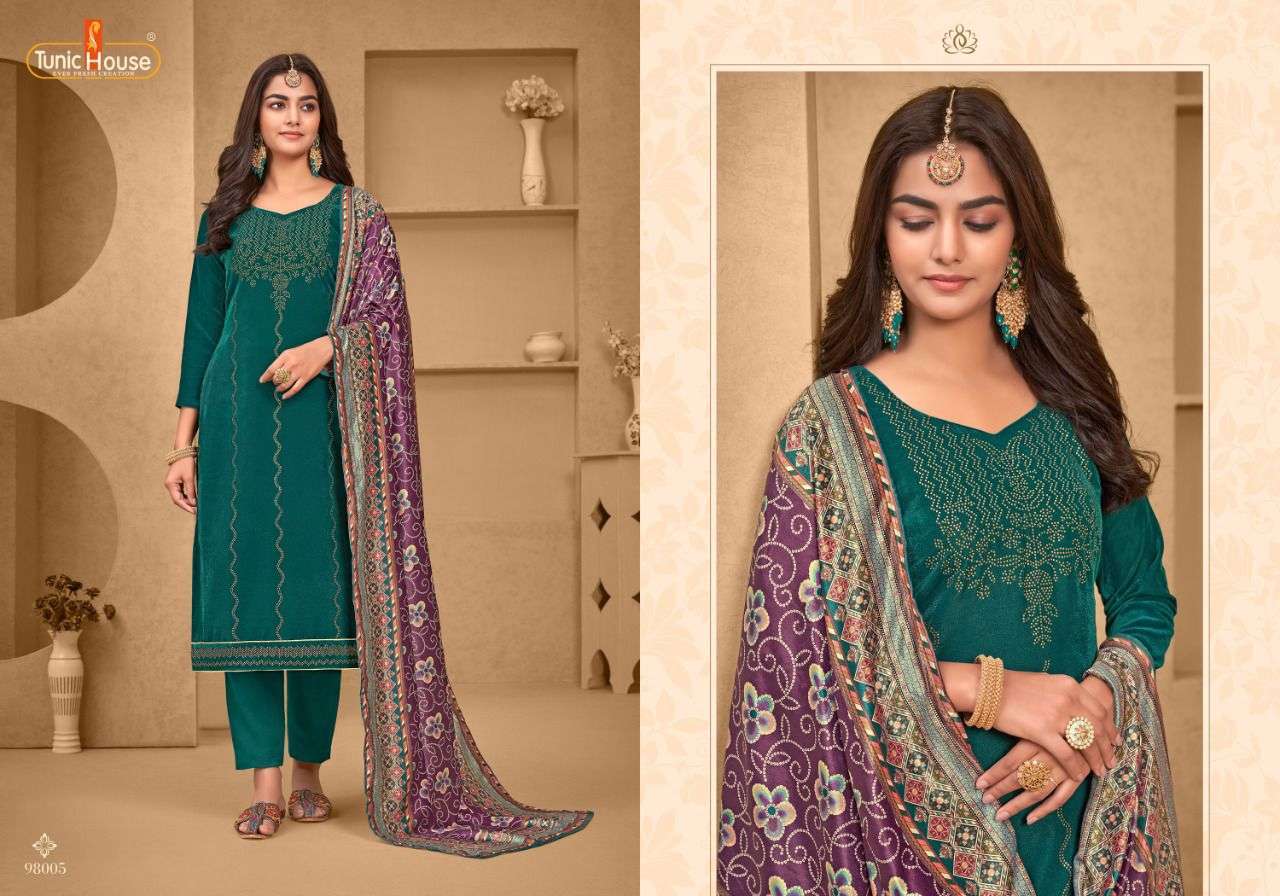 tunic house ambar series 98001-98006 velvet suit 