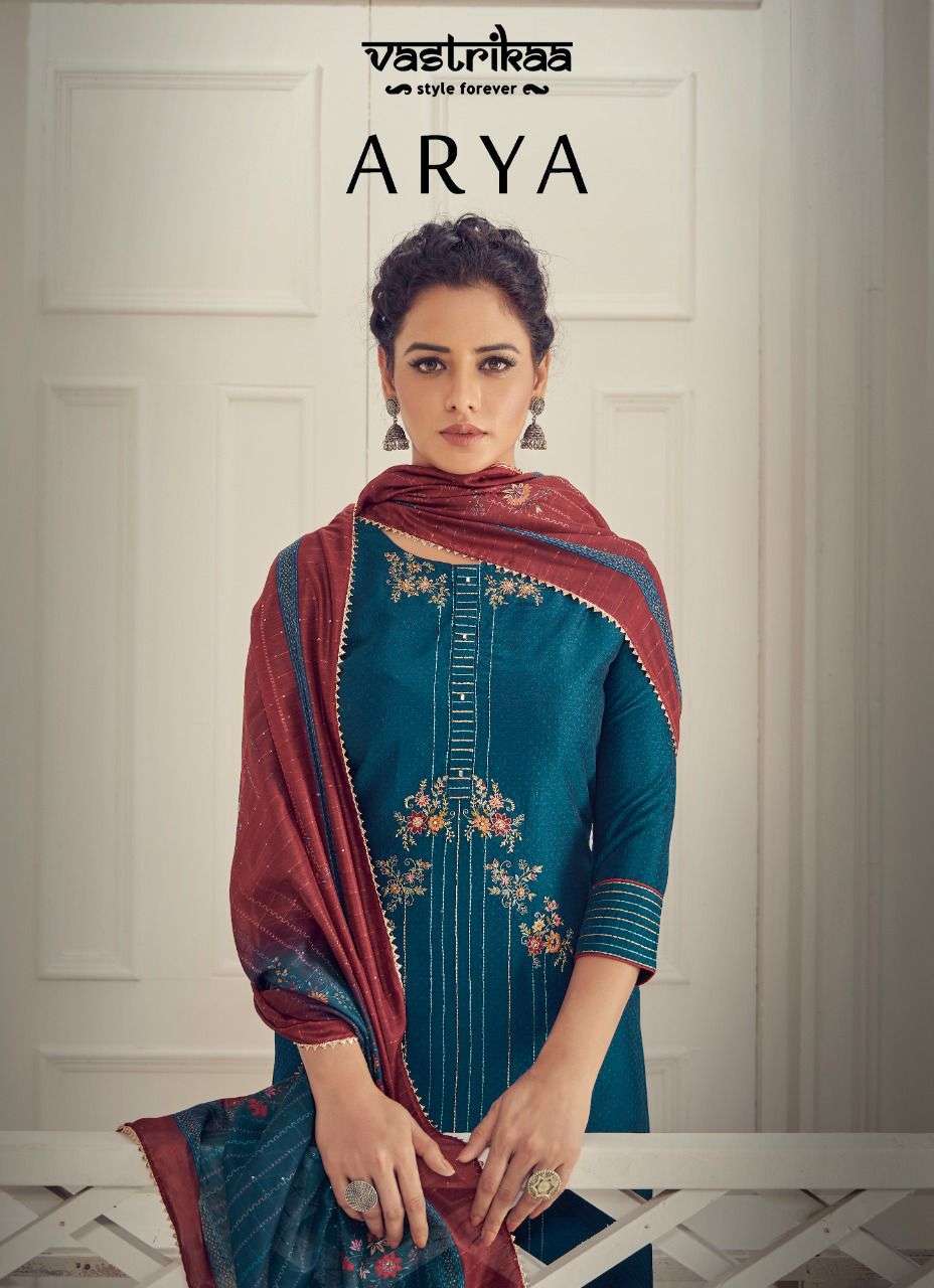 vastrikaa arya series 177-182 Chinon Doby readymade suits