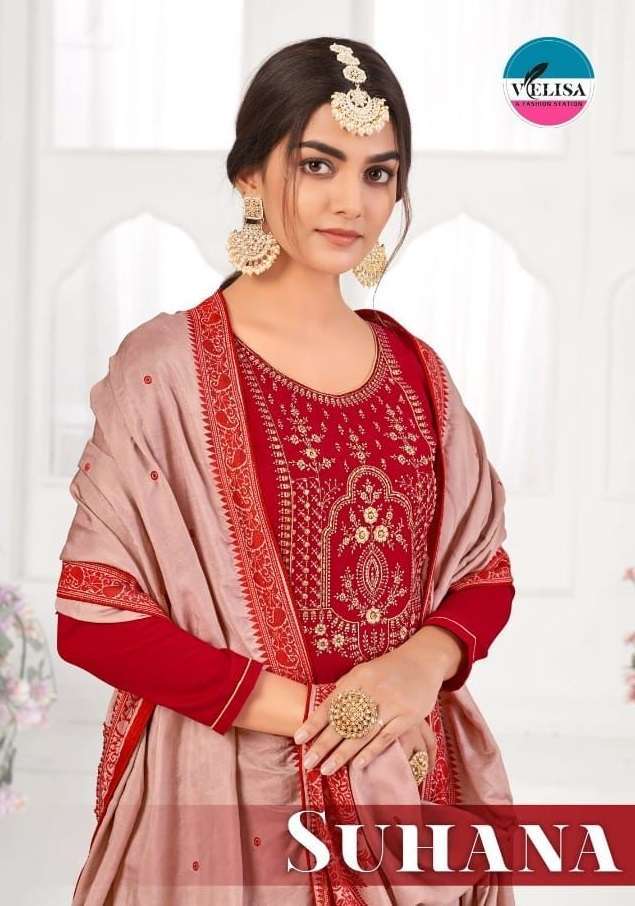 velisa suhana series 2201-2204 pure parampara silk suits