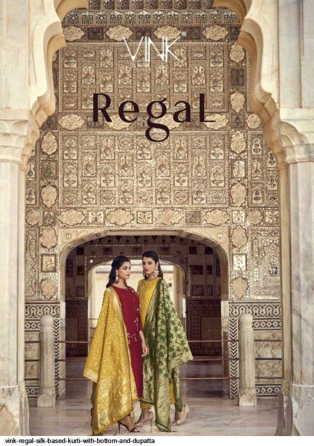 vink regal series 1391-1396 silk base readymade suit
