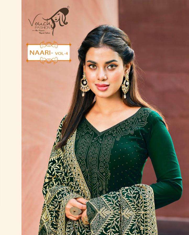 VOUCH NAARI VOL-4 DESIGNER GEORGETTE SUIT 