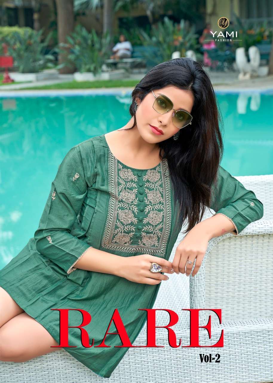 yami rare vol 2 series 5521-5529 chinon viscose short top style kurti