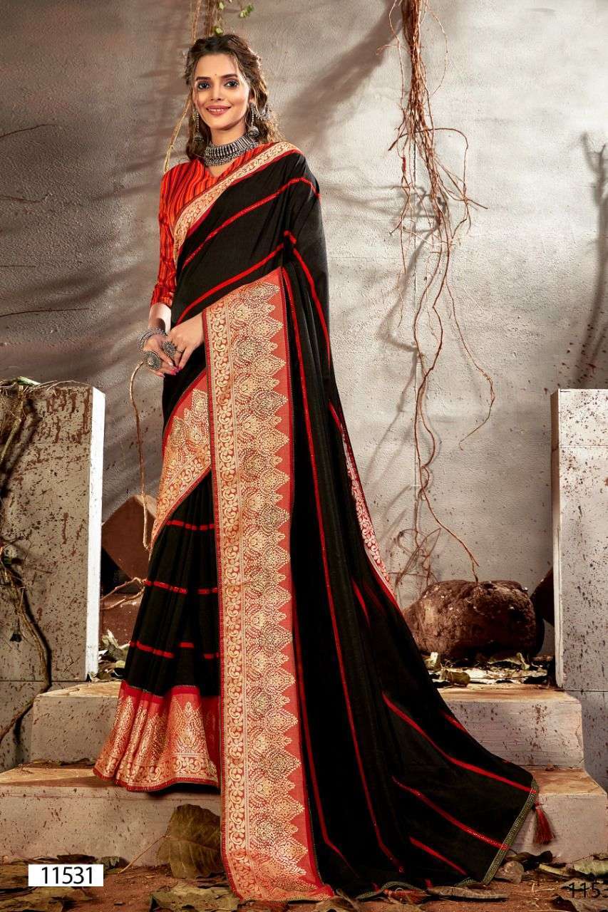 5d designer khushali series 11531-11535 silk with weaving saree