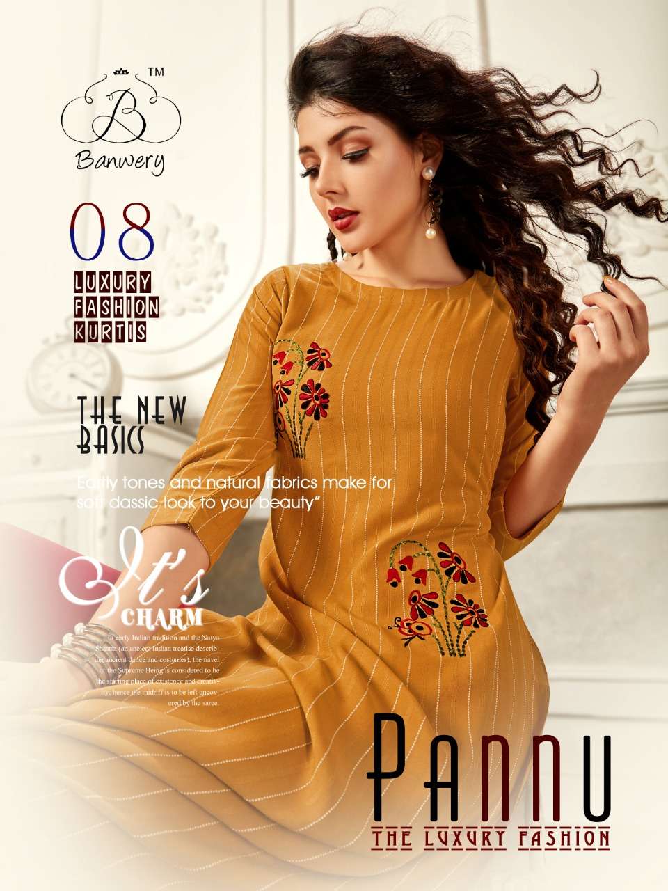 banwery pannu series 1001-1008 14 kg rayon kurti 