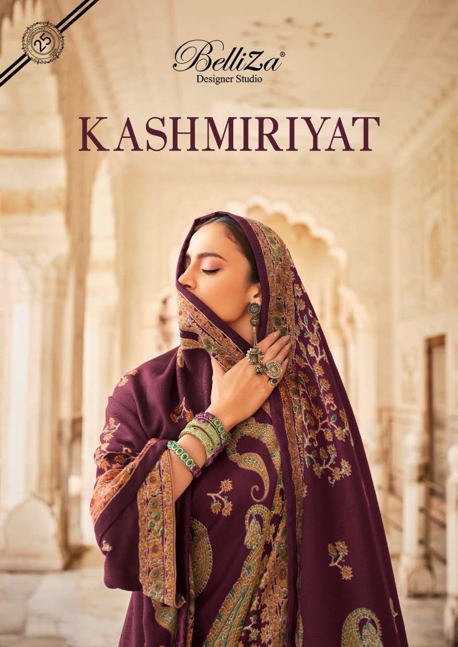 belliza kashmiriyat series 580001-580010 pure pashmina suit 