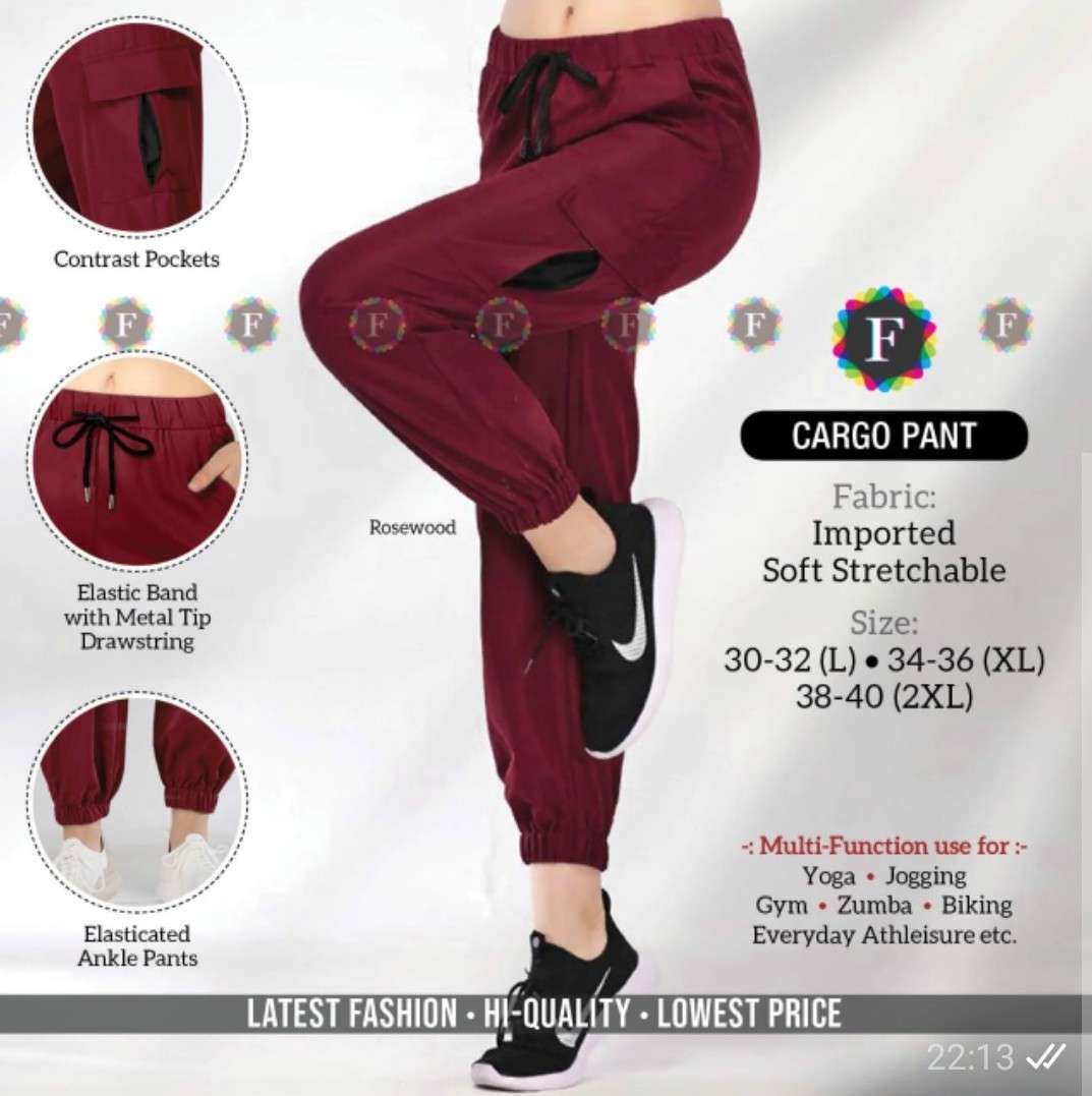 cargo pant multipurpose yoga gym zumba jogging biking pants