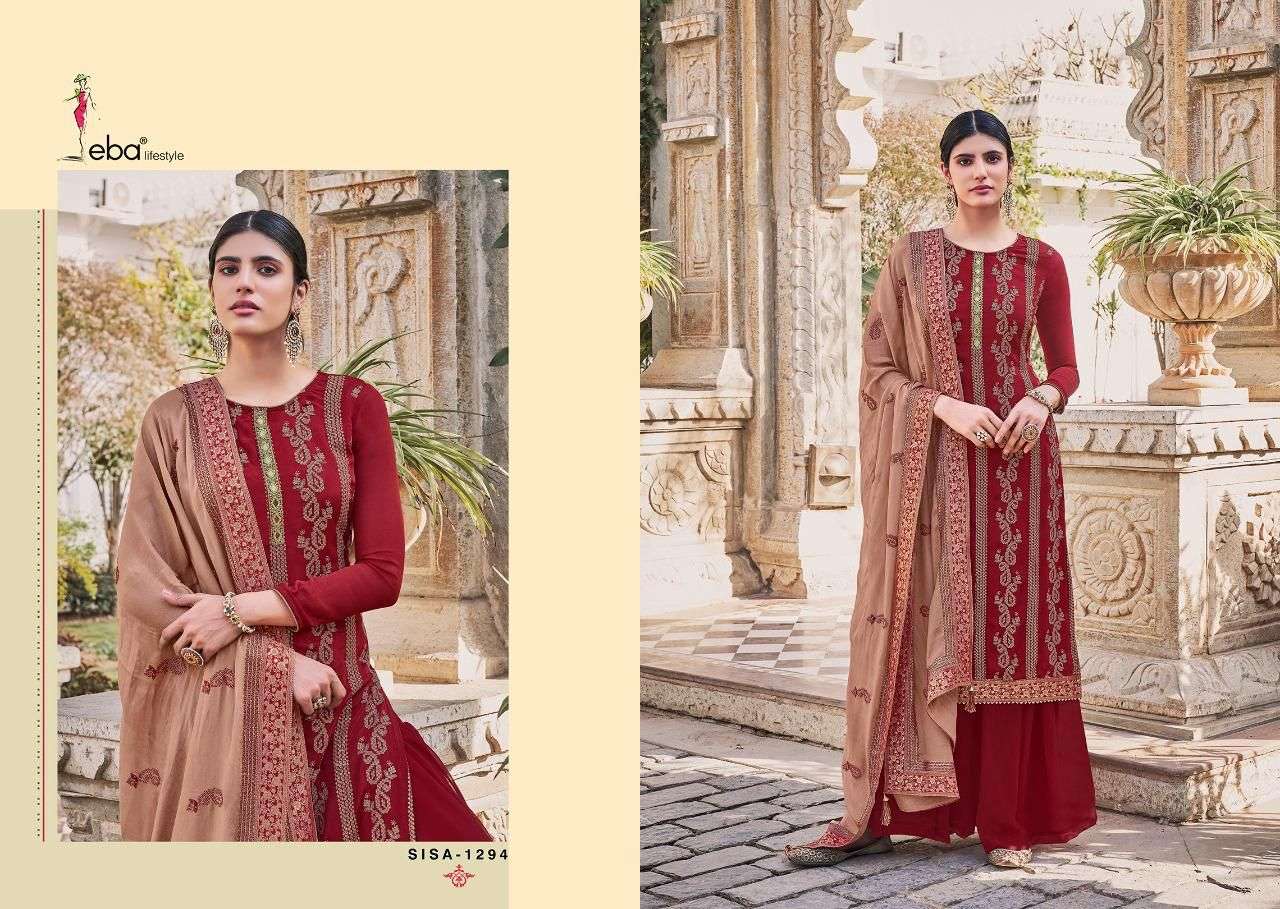 EBA SISA VOL-1 DESIGNER HEAVY CHINON SUIT 