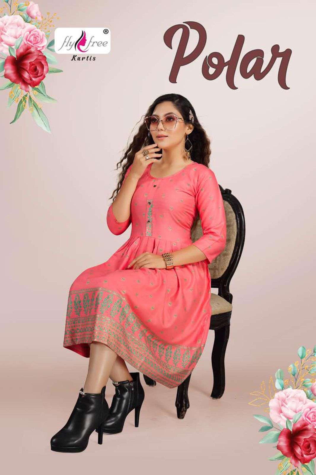 fly free polar series 1001-1008 14 kg rayon kurti 