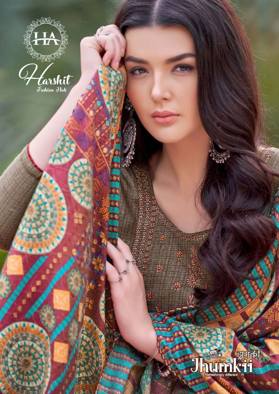 harshit fashion jhumkii series 861001-861010 Pure Wool suit
