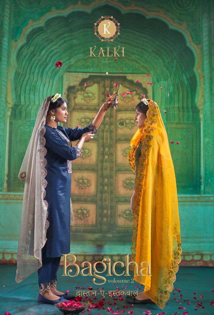 kalki trendz bagicha vol 2 series 50001-50006 pure viscose suit 