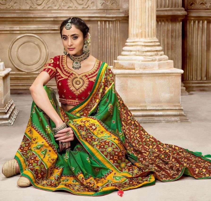 m n saree golden hits series 5501-5510 patola pure silk saree