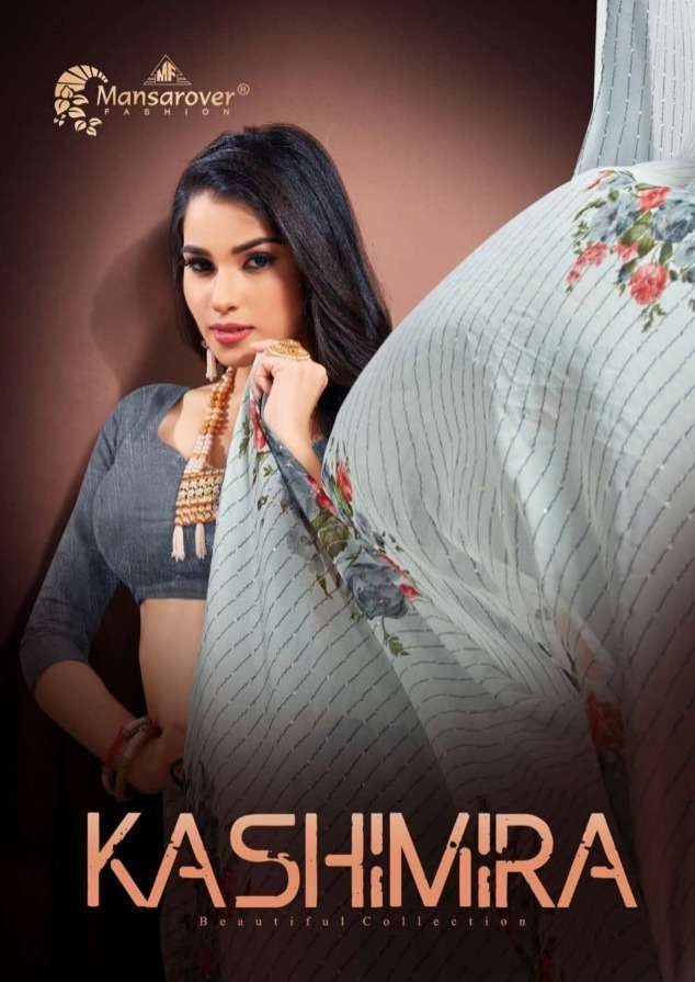 mansarover fashion karishma series 5001-5008 pure weightless saree