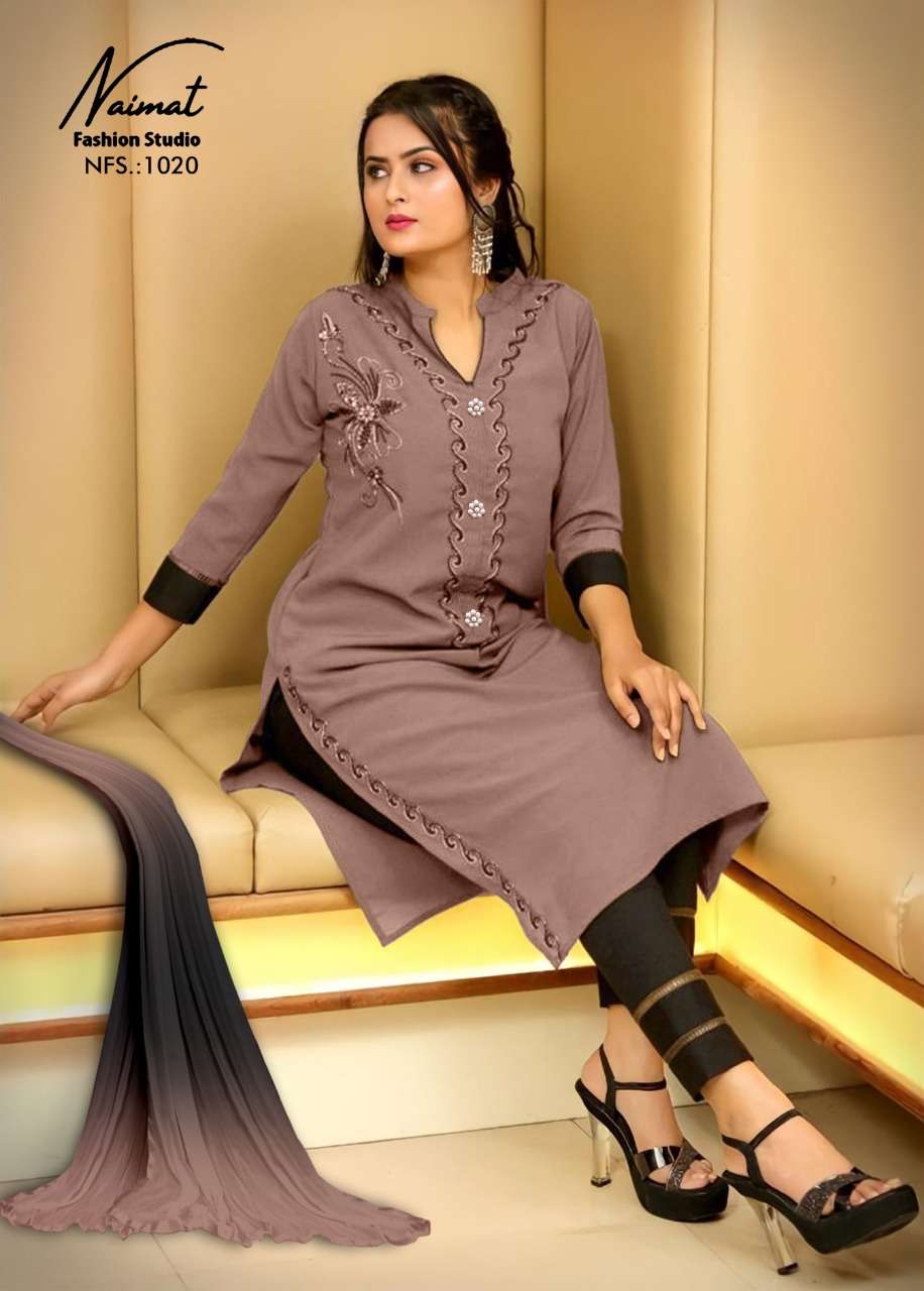 NAIMAT FASHION STUDIO NFS-1020 DESIGNER PURE GEORGETTE SUIT