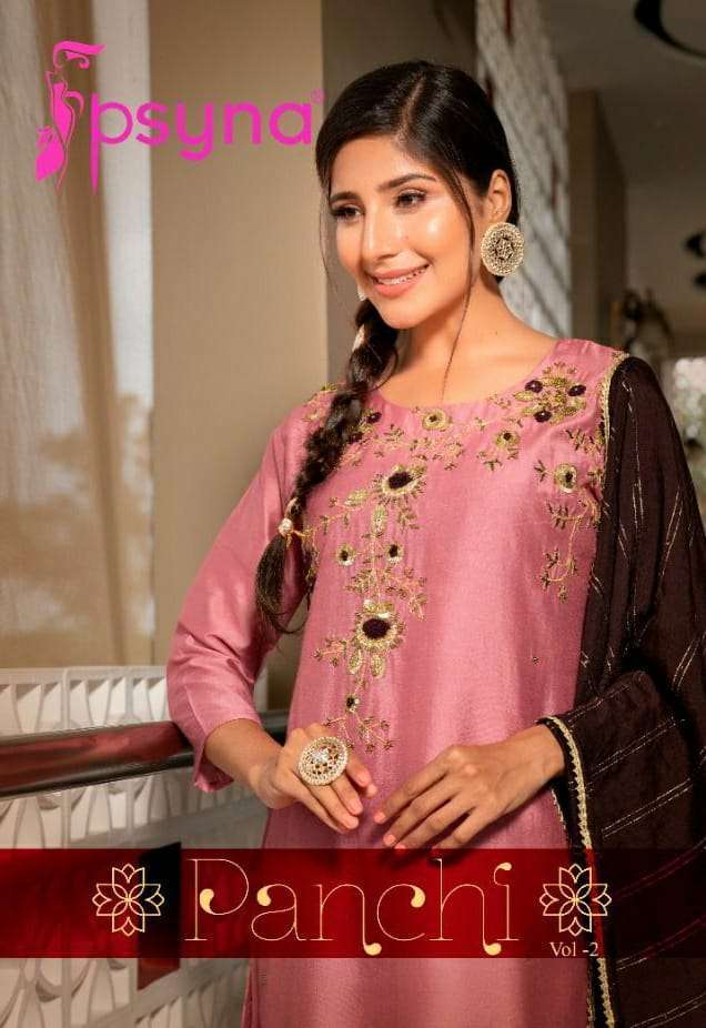 psyna panchi vol 2 series 2001-2006 Chanderi readymade suit