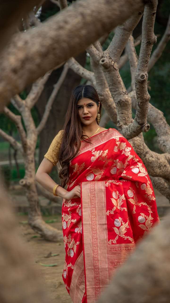 RAJYOG POOJA SILK DESIGNER SOFT SILK WEAVING SAREE