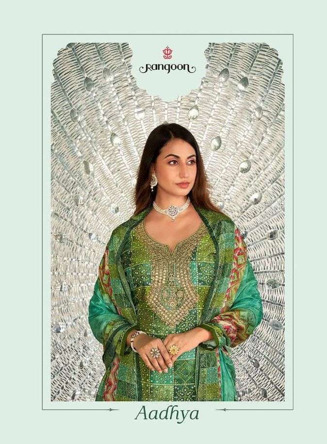 rangoon aadhya series 3311-3314 Jam Satin Pure Digital Print suit