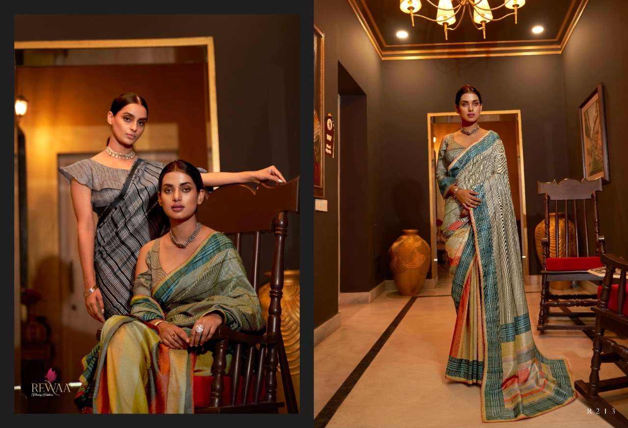 REWAA SOCIETY DESIGNER PURE SILK SAREE 