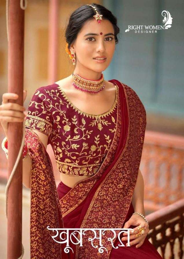 right women designer khubsurat series 81491-81498 vichitra saree