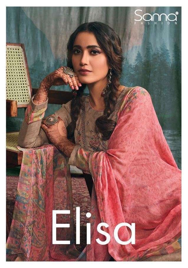 sanna fashion elisa series 10089-10097 pure pashmina work suit 