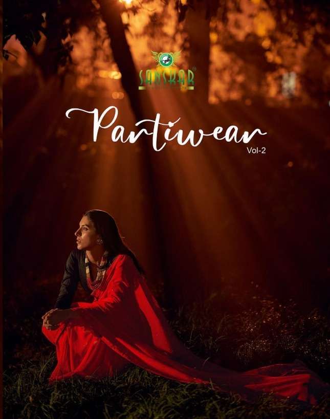 sanskar tex print partiwear vol 2 series 5532-5543 all fancy fabrics sarees