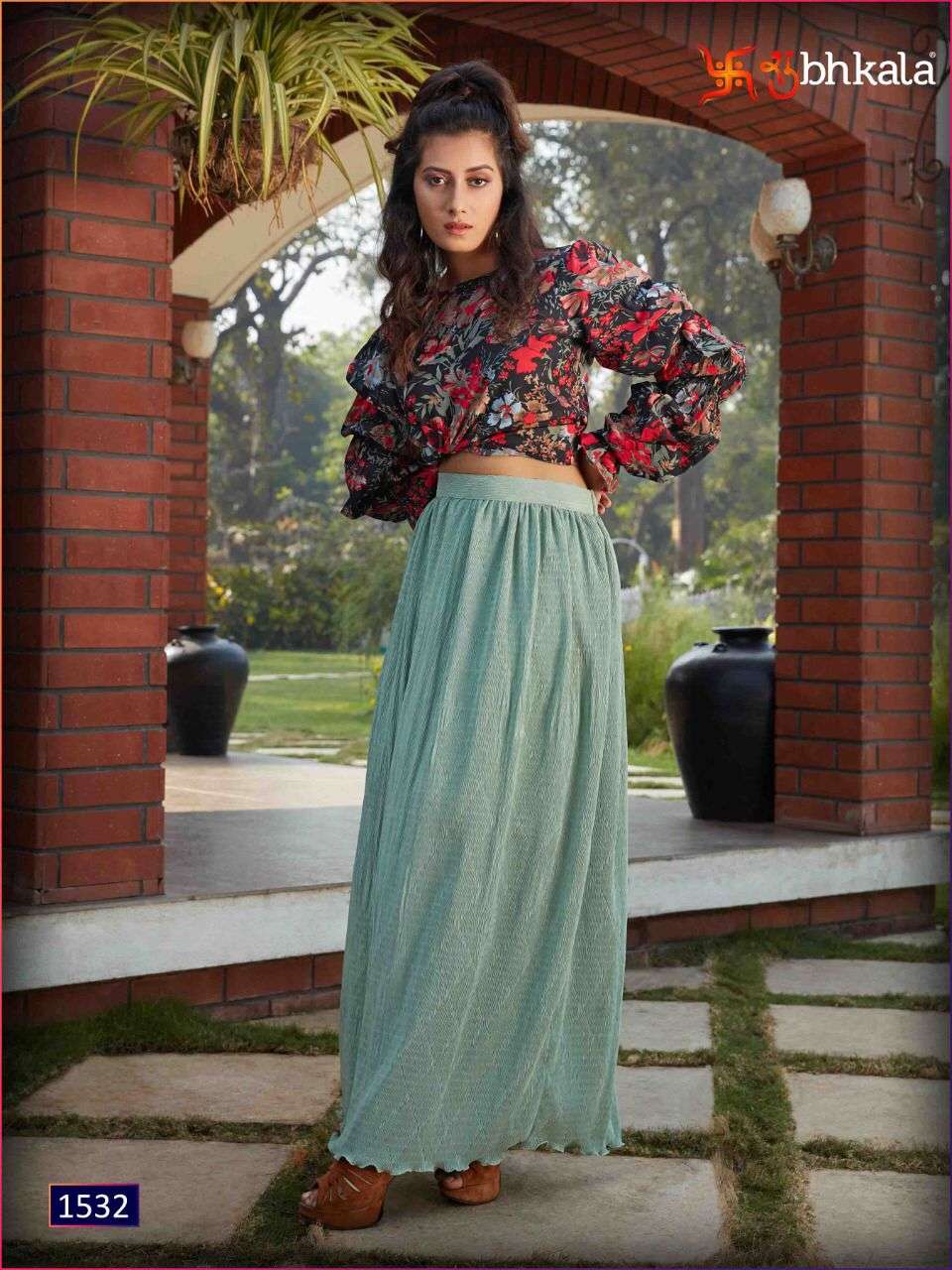 SHUBHKALA FRILL & FLARE VOL-2 DESIGNER COTTON CROP TOP 